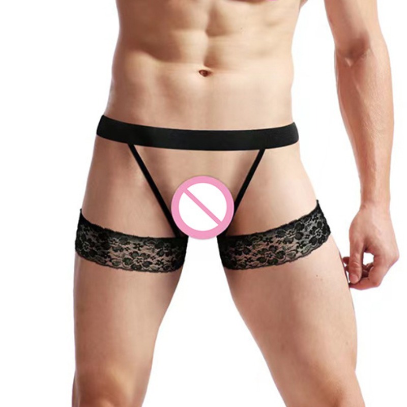 Garter Belt Set - عارية الذراعين سراويل الرجال مثير الملابس