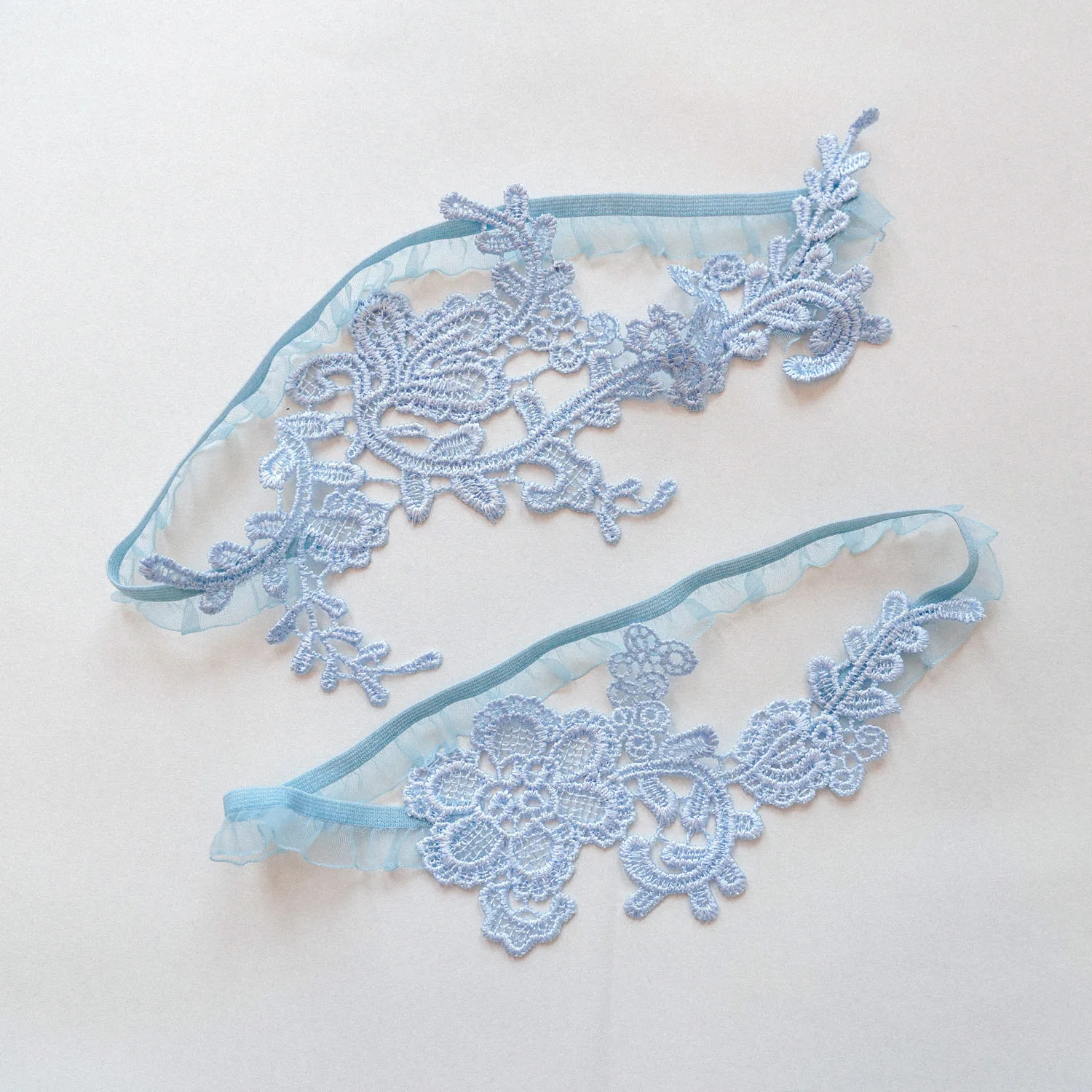 طقم أربطة زفاف باللون الأزرق ا - مراجعة Garter Belt Set وسعره