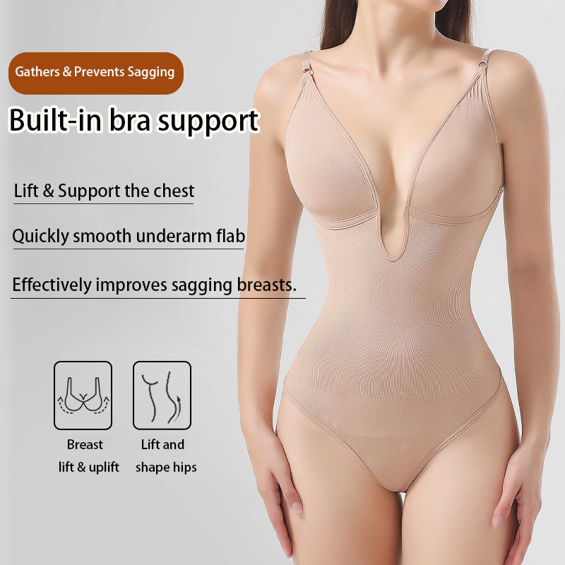 النساء سلس Shapewear Backless  - مراجعة Shapewear Bodysuit Firm وسعره